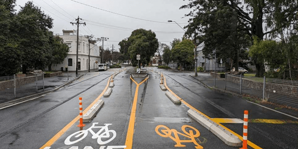 Rainy Day Bike Lane